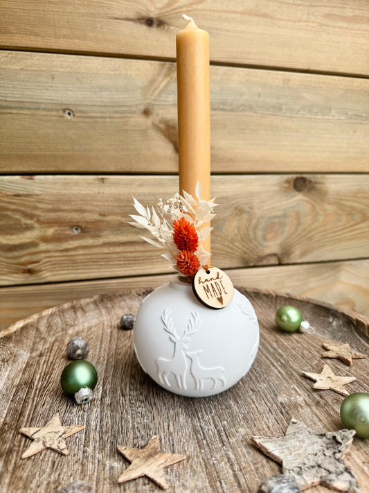 Silikonform Christbaumkugel Kerzenhalter Hirsche
