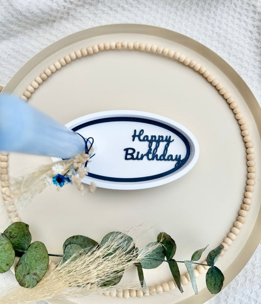 STL Datei Einleger Happy Birthday
