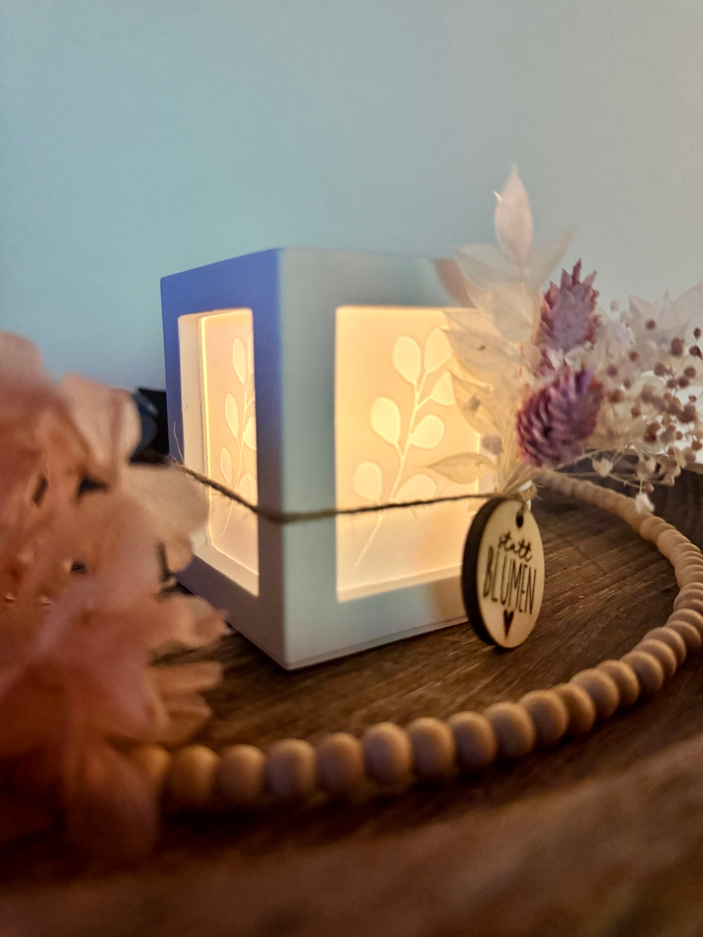 Silikonform Windlicht Ayla mit austauschbaren Platten