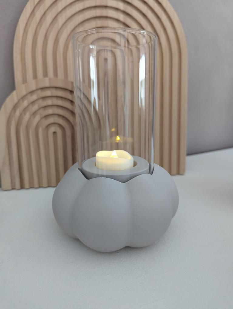 STL Druckdatei Windlicht Kürbis | 2 Größen