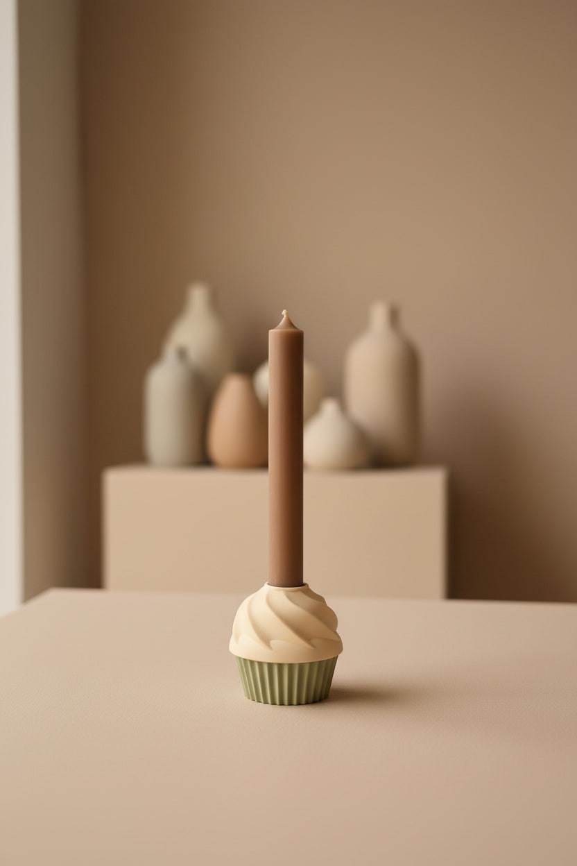 Silikonform Cupcake Kerzenhalter groß - 3 Varianten