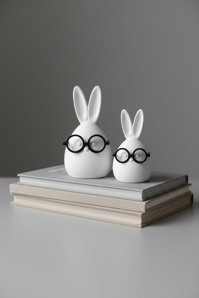 Silikonform Osterei mit Brille Heini in 2 Größen