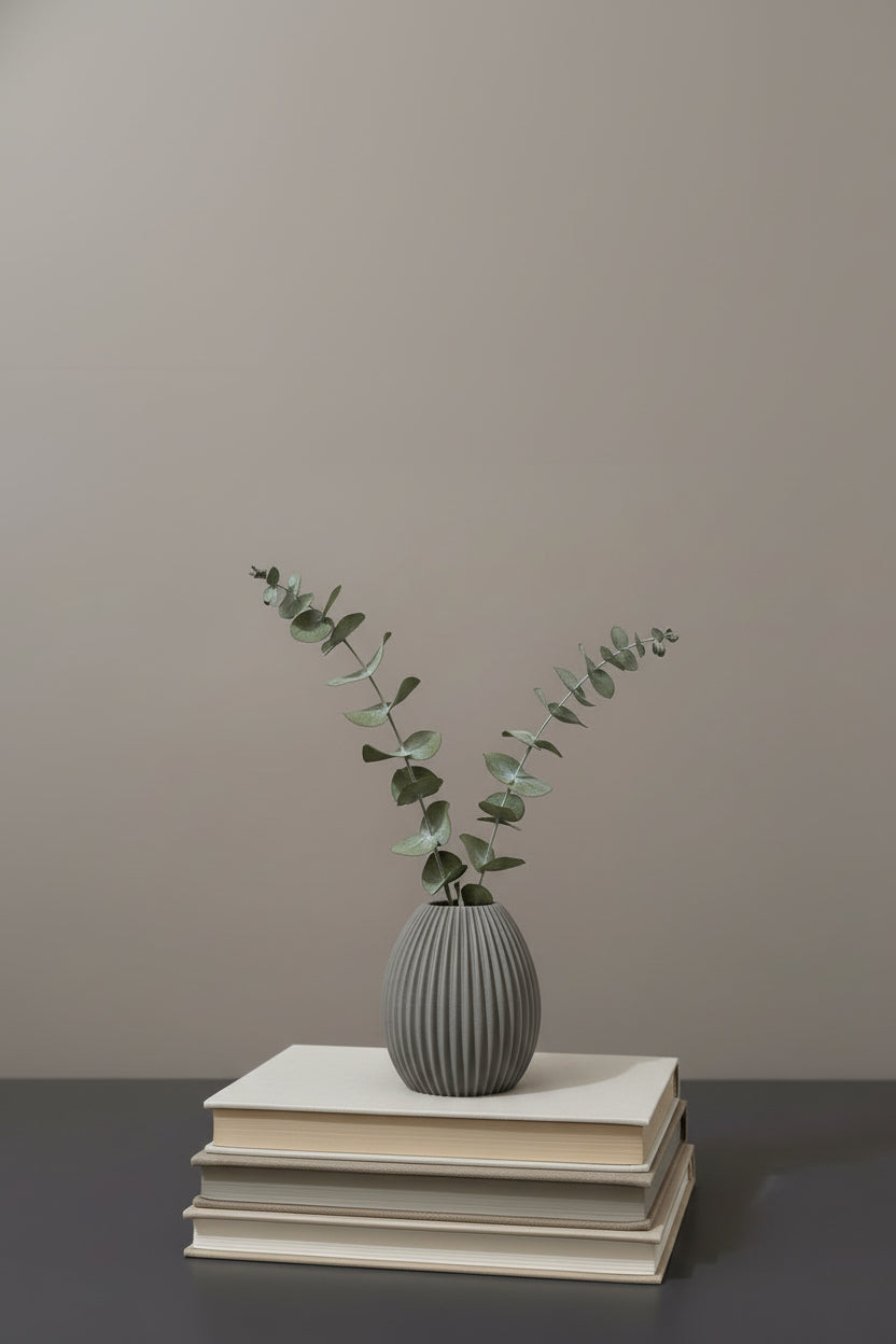 Vase Osterei "Alva" mit Öffnung - STL & 3 MF Datei zum Download