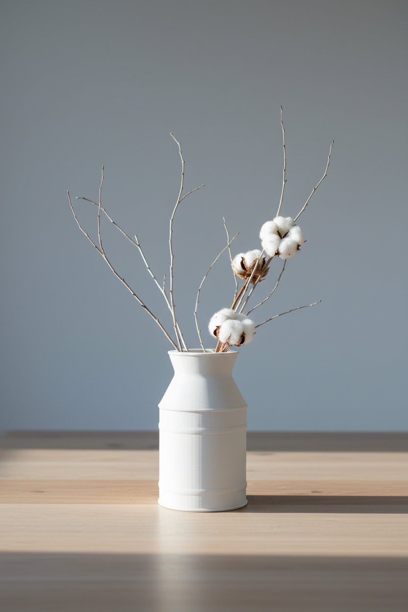 Vase "Milchkanne" STL & 3MF Datei zum Download