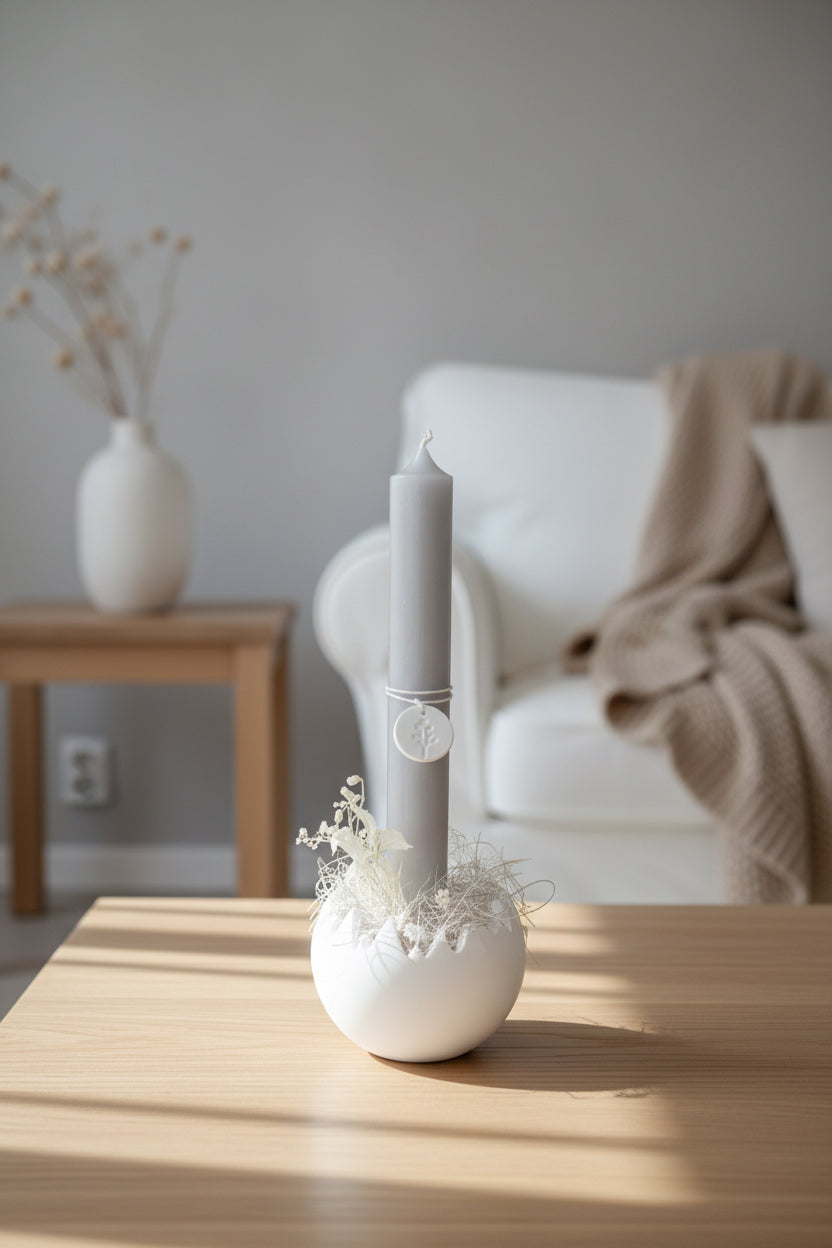 Silikonform Eierschale Kerzenhalter