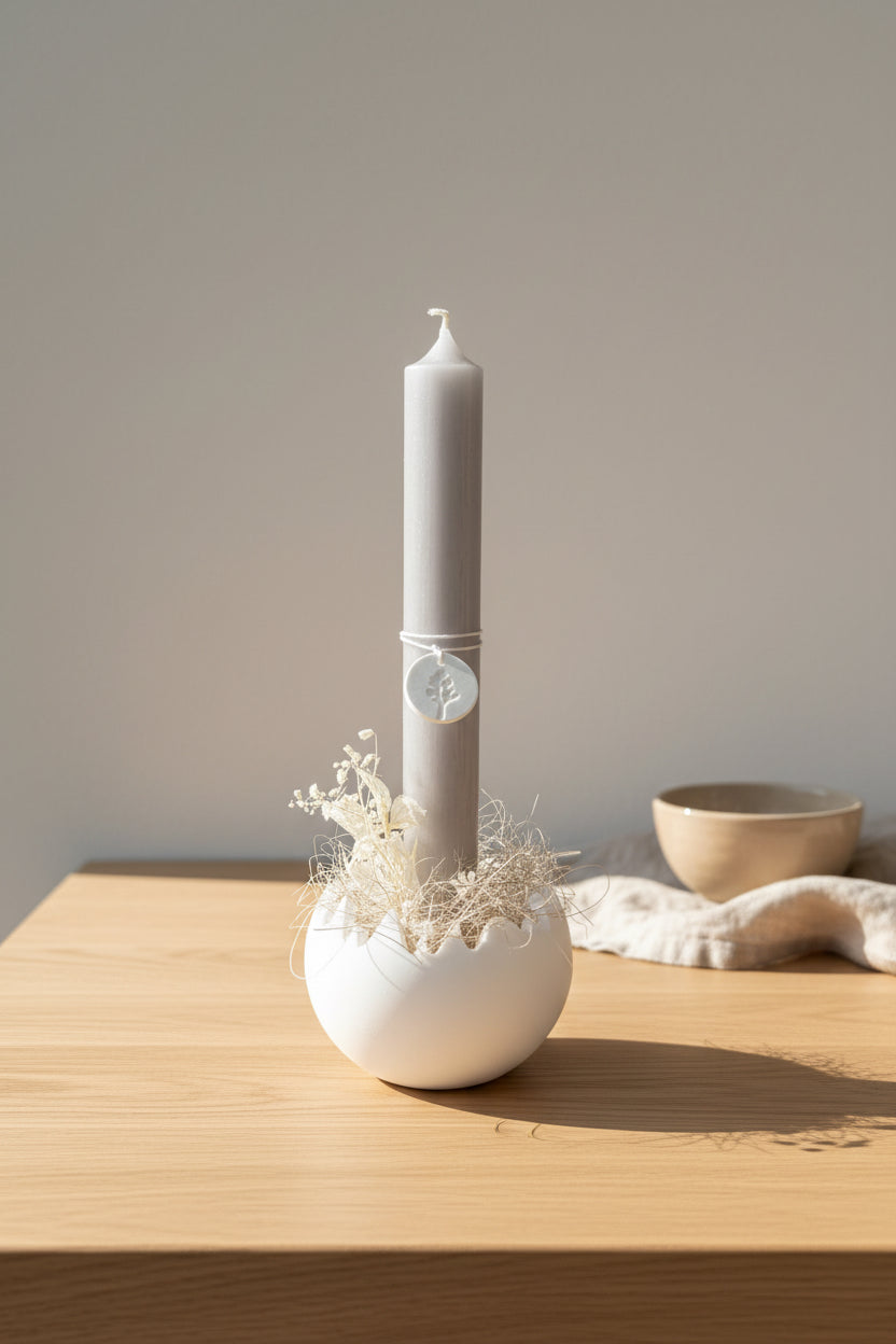 Silikonform Eierschale Kerzenhalter