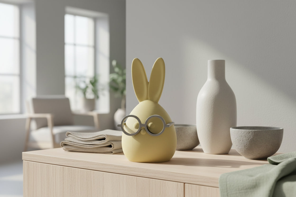 Hase "Heini" – dekoratives 3D-Druck Designobjekt